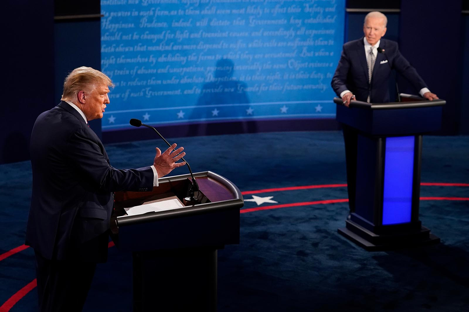 El debate Trump vs. Biden fue puro caos